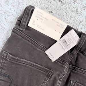 American Eagle Outfitters Women's Dark Gray Curvy Jegging